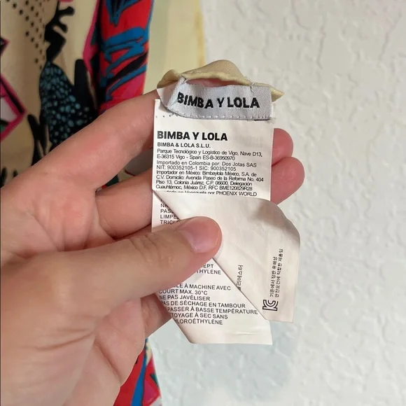 Bimba Y Lola Jaguar Frog Floral Print Scarf - Picture 2 of 6